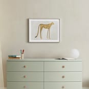 "Spots" - Art Print in Buff Orange by Megan Zang - In a Room