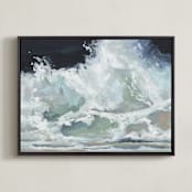 "No Going Back Now 1" - Art Print in Pearl by Khara Ledonne - Framed Canvas