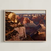 "Grand" - Art Print in Canyon Shadow by Rachel Nelson - Framed Canvas