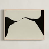 "Echoes of Form" - Art Print in Obsidian Soil by Tania Medeiros - Framed Canvas