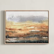"Dance to Your Own Intuition" - Art Print in Earthy Brown by Samantha Tang - Framed Canvas