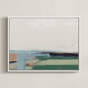 "Precipitous" - Art Print in Moss by Eric Ransom - Framed Canvas