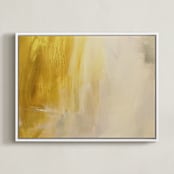 "In Gold" - Art Print in gold lavendar by Nell Waters Bernegger - Framed Canvas