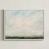 "Everglade" - Art Print in Evergreen by Lindsay Megahed - Framed Canvas