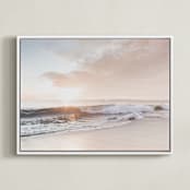 "Pacific Daydream" - Art Print in Serenity by Kamala Nahas - Framed Canvas