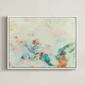 "Windswept Protea" - Art Print in Original by Rhee Lee - Framed Canvas