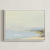 "arrival" - Art Print in Lemon by Eric Ransom - Framed Canvas
