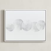 "Stepping Stones" - Art Print in Stone  by Malena Southworth - Framed Canvas