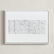 "All of the Things" - Art Print in Storm by Stephanie Nowotarski - Framed Canvas