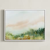 "MeadowLand" - Art Print in Field by Lindsay Megahed - Framed Canvas