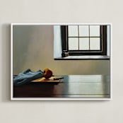 "Mousetrap" - Art Print in Shadow Grey by Robert Deem - Framed Canvas