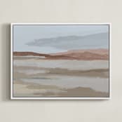 "Blushing Expanse" - Art Print in Expanse by Kati Ramer - Framed Canvas