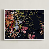 "Gardens" - Art Print in Ink by Kelly Ventura - Framed Canvas