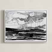 "Missouri" - Art Print in Black & White by Stephanie Nowotarski - Framed Canvas