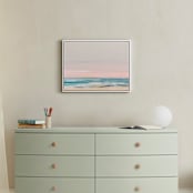 "beach impressions" - Art Print in Blue Turqouise by Eric Ransom - In a Room