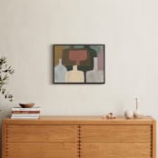 "Vessels on Display 1" - Art Print in Cream Vessel by Bethania Lima - In a Room