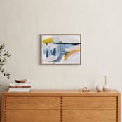 "Feeling The Day 1" - Art Print in Steel Blue by Karyn Denten - In a Room