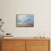 "At Harvest" - Art Print in Sky Blue by Nicole Walsh - In a Room