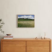 "Meadow Horizon" - Art Print in Grass Green by Kristi Visser - In a Room
