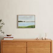 "House on the Lake" - Art Print in Bluebell by Lindsay Megahed - In a Room