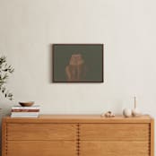 "I don't like my picture taken" - Art Print in Umber by Maja Cunningham - In a Room