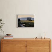 "Peekaboo Stream" - Art Print in Meadow Green by Rachel Nelson - In a Room