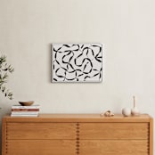 "Chain of events" - Art Print in Black Jack by Jaqui Falkenheim - In a Room