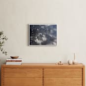 "Completely Captivated" - Art Print in Shadowy Grays by Charlotte Mello Stevenson - In a Room