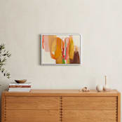 "Mid Mod" - Art Print in Tangerine by Jenny Westenhofer - In a Room