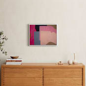 "Pink Lands" - Art Print in Hot Pink by cyrille gulassa - In a Room