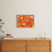 "Electric Bloom" - Art Print in Paprika by Deborah Velasquez - In a Room