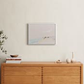 "Inky Beach" - Art Print in Ocean Spray by Eric Ransom - In a Room