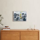 "There is sunshine after the rain" - Art Print in Raincoat by Caroline Bonne Muller - In a Room