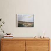 "Early Afternoon Haze" - Art Print in Hazy Green by AlisonJerry - In a Room