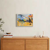 "Perpetual State: 7" - Art Print in Canary by LaDara McKinnon - In a Room