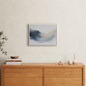 "Reflection in the River" - Art Print in Indigo Blue by Rebecca King - In a Room