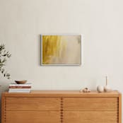 "In Gold" - Art Print in gold lavendar by Nell Waters Bernegger - In a Room