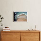 "What a Seagull Sees" - Art Print in Jade by Khara Ledonne - In a Room