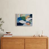 "Water Lotus" - Art Print in Soft Rainbow by Mary Gaspar - In a Room