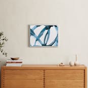 "Stay Connected II" - Art Print in Indigo Blue by Mary Gaspar - In a Room