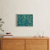 "Shifting: Spring" - Art Print in Aqua by Alysia Quisenberry - In a Room