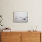 "Silver Sea Moon" - Art Print in Black & White by Tania Medeiros - In a Room