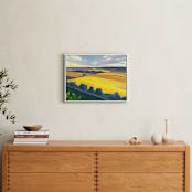 "Amber Fields" - Art Print in Amber by Holly Whitcomb - In a Room