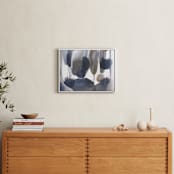 "Curve Appeal" - Art Print in bronze & blue by Michelle Lee - In a Room