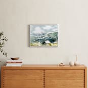 "Valley" - Art Print in Jade by Kelly Ventura - In a Room