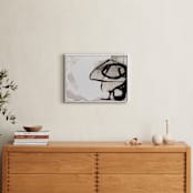 "Black Impact" - Art Print in Light Grey by Kirsta Benedetti - In a Room