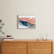 "Morning River" - Art Print in Blush Pink by Lauren Adams - In a Room