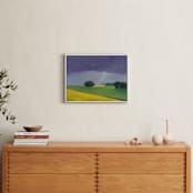 "Distant Light" - Art Print in Storm Purple by Stephanie Goos Johnson - In a Room