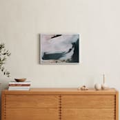 "Nonchalant" - Art Print in Deap Sea by Melanie Severin - In a Room