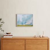 "Savannah Lands" - Art Print in Golden Yellow by Emily Jeffords - In a Room